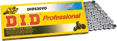 D.I.D. Pro V Series 520VO O-Ring Motorcycle Chain 100 Link Natural 520VO X 100 • $65.82