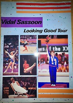 1984 US Olympics Gymnastics Vidal Sassoon Looking Good Vintage Tour Book￼ • $27.99