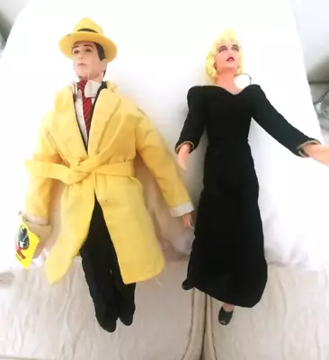 Dick Tracy & Madonna Breathless Mahoney Dolls 9  Applause  90's Disney Toy 45401 • $22