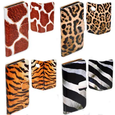 $13.98 • Buy For Samsung Galaxy Series Animal Fur Skin Print Wallet Mobile Phone Cover #1