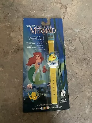 $11.99 • Buy SEALED 1989 Hope Disney Little Mermaid Digital Flip Watch Flounder On Card
