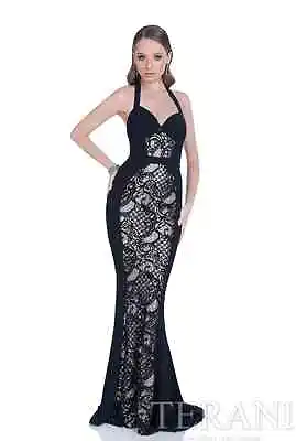 Terani Couture Halter Gown (size 4) • $99.99