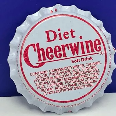$7.95 • Buy Soda Pop Bottle Cap Vtg Advertising Drink Cheerwine Cheer Wine Carolina Diet NC