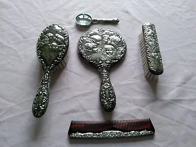 £200 • Buy Antique Silver Dressing Table Set