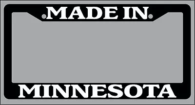Black License Plate Frame Made In Minnesota Auto Accessory 998 • $6.49