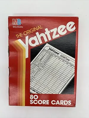 Vintage 1991 The Original Yahtzee 80 SCORE CARDS New Sealed In Box! • $7.99