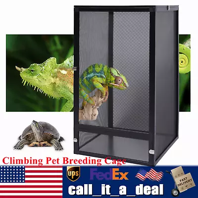 $80 • Buy Chameleon Cage Reptile Cage Enclosure Terrarium Climbing Pet Large Capacity