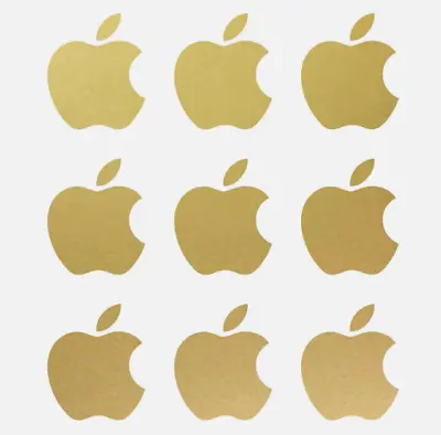 Apple Logo Overlay Vinyl Decals IPhone 13 14 Laptop Stickers Set Of 9 • $3.20