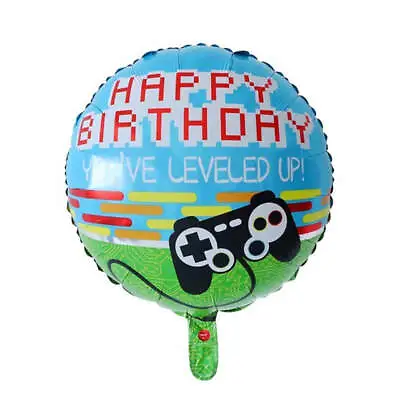 Happy Birthday Gaming Balloon 18  Rounded Gamer Mylar Balloon • $6.95