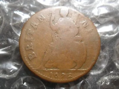 1672 Charles II Farthing - No Stop On Obverse. • £35