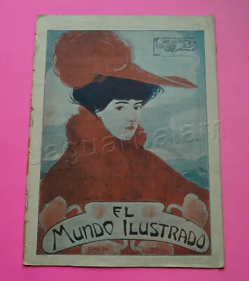 Mexican LA SEMANA ILUSTRADA Vintage Magazine ART NOUVEAU No 14  Sep 30th 1906 • $75