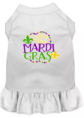 Miss Mardi Gras Screen Print Mardi Gras Dog Dress • $36.04