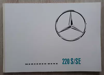 Mercedes-Benz 220 S / SE Saloon Brochure 1965 - Fintail • $24.85