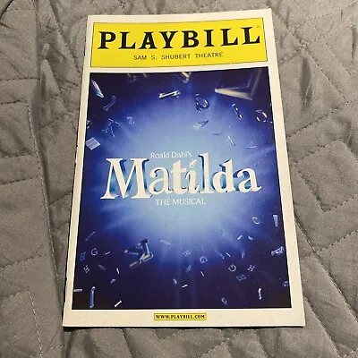 Matilda The Musical Broadway Playbill March 2013: Original Cast Bertie Carvel • $12.95