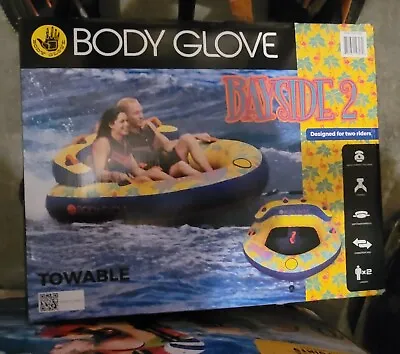 Body Glove Bayside 2 Person Yellow Water Skiing Inflatable Towable Tube • $150