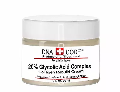 20% Glycolic Acid Collagen Rebuild Cream W/ Argireline M3000 CoQ10 Retinol • $39.96