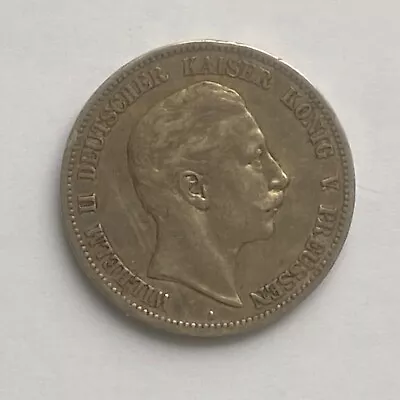 1907-a Germany (prussia) Silver 5 Mark • $49.97