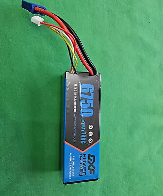 Dxf 6750 MAh 100c Hard Case 3s 3 Cell Lipo Battery • £25