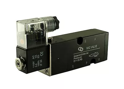 $39.99 • Buy 1/4  4 Way Namur Base Mount Directional Control Electric Solenoid Valve 110V AC 