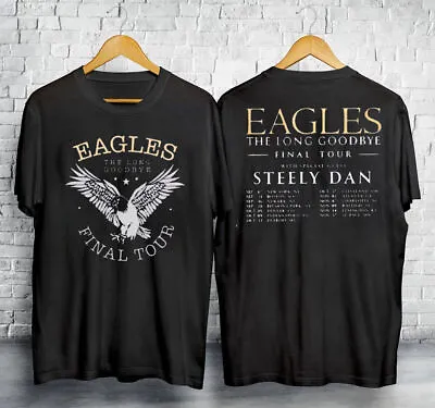 Eagles Band Tour 2023 T-Shirt Long Goodbye Final S-5XL Fans Black Music Concert • $7.95