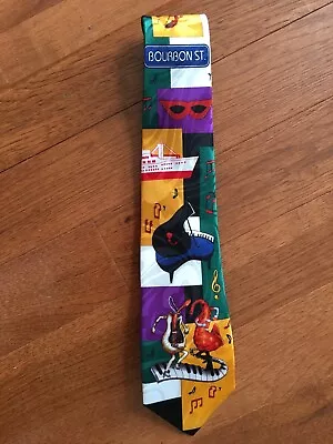 New Orleans Bourbon Street Jazz Music Mens Necktie Steven Harris • $9.90