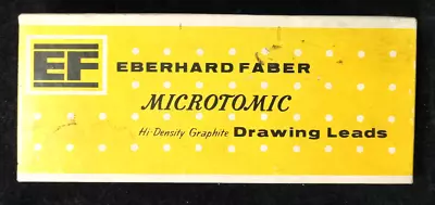 VTG Eberhard Faber Microtomic Drawing Lead  6100 2H Built In Sharpener • $26.99