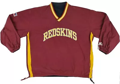 VTG NFL Pro Line Starter Brand Washington Redskins Reversible Pullover Jacket L • $40