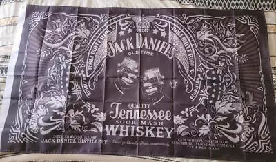 JACK DANIELS FLAG 3 X 5ft - 90cm X 150cm BAR FLAGS MAN CAVE SHED BOURBON WHISKEY • $34.95