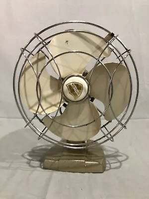 Vintage Art Deco Decorative Fan REVELAIR Gold Cast (Parts Or Repair)  • $50