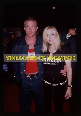 MADONNA In 2000 W/ Guy Ritchie  Snatch  ORIGINAL 35mm SLIDE TRANSPARENCY C45 • $24.99