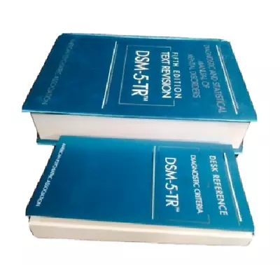 Diagnostic & Statistical Manual DSM 5TR(HARDCOVER )+Desk Reference (paperback • $46