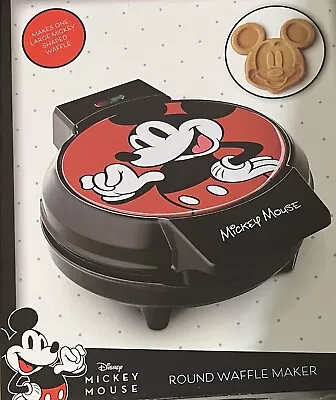 Disney MICKEY MOUSE ROUND WAFFLE MAKERCERAMIC NON-STICK MIC-2501 • $29.97