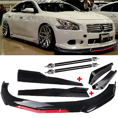 Front Rear Bumper Lip Spoiler Splitter Body Kit Side Skirt For Nissan Maxima • $59.99