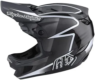 Troy Lee Designs D4 Carbon Full-Face MTB Helmet MIPS Lines (Black/Gray) X-Large • $550