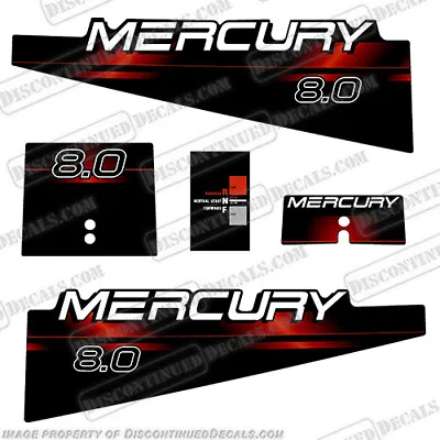 Fits Mercury 8 Hp Decal Kit 1994/1998 Red Outboard Motor Engine Decals • $65.95