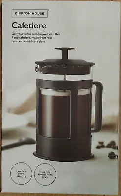 Cafetiere 6 Cup Heat Resistant Kirkton House Capacity 600ml Bnib • £4.99