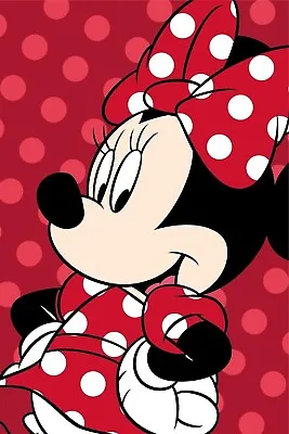 Disney Minnie Mouse Luxury Microflannel Fleece Blanket Throw 100 X 150 Cm • £15.99