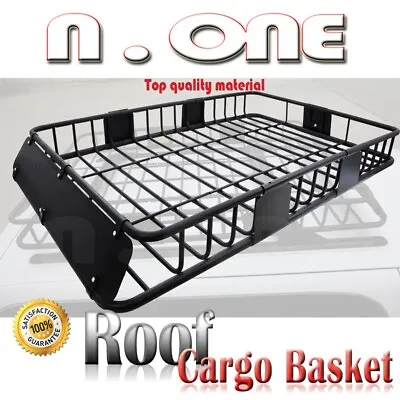 61 X38  Rooftop Storage Rack Cross Bars Cargo Basket Extend Carrier For Volvo • $165.99