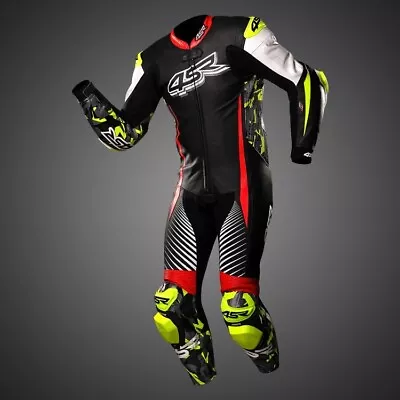 New 4SR MotoGP Cowhide Leather Motorbike Motorcycle Racing Track Riding Suit. • $290