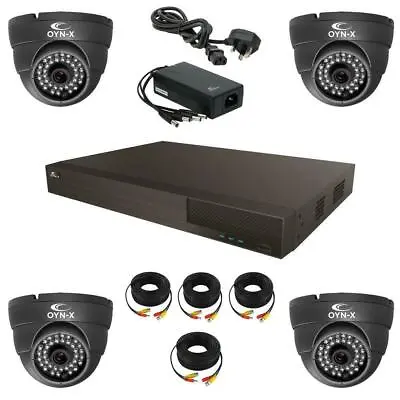 Q-vis KIT5x-8-4-36F 5MP 8 Channel DVR Kit With 4 Fixed Grey 5MP Cameras • £399.99