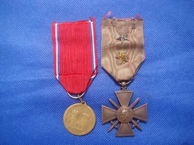 Wwi French Croix De Guerre Medal With Silver & Bronze Stars And The Verdun Medal • $19.99