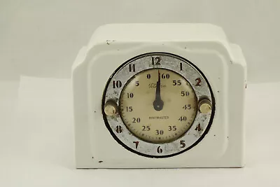 Antique Vintage Art Deco  Telechron Minitmaster Stove Clock Timer Enameled Cast • $39.99