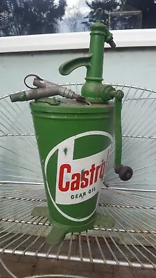 Vintage Genuine Castrol Gear Oil Pump  Classic Garage Man Cave  • $84.55