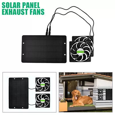 10w Solar Exhaust Fan Air Extractor Mini Ventilator Solar Panel Powered Fan Kit • £17.89