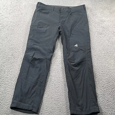 Eddie Bauer First Ascent Fleece Lined Pants Mens 38x32 Blue Hiking Outdoors • $30