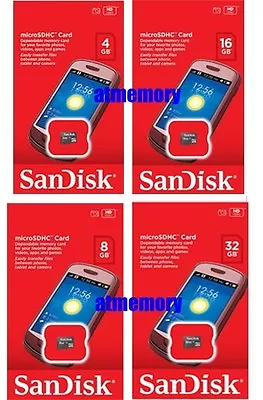 Sandisk Mobile 4GB 8GB 16GB 32GB Micro SD SDHC SDXC Class 4 Memory Card New • $11.95