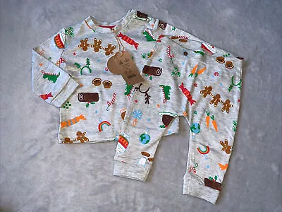 £6.50 • Buy George Baby Boys BNWT Matching Christmas Outfit 3-6 Months Grey