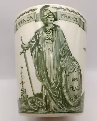   Victory And Peace 1919    Royal Doulton - Antique World War 1  - Beaker • £38.99