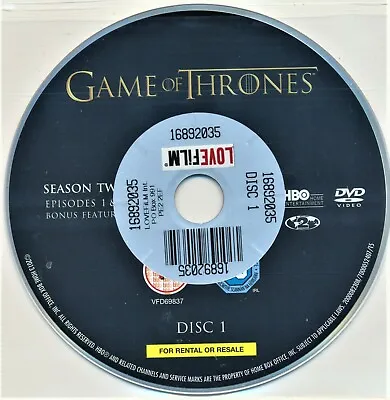 Game Of Thrones DVD Various Discs • £1.35
