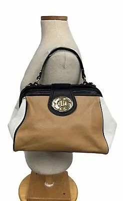 $52.99 • Buy Emma Fox Color Block Satchel Handbag Purse Shoulder Bag